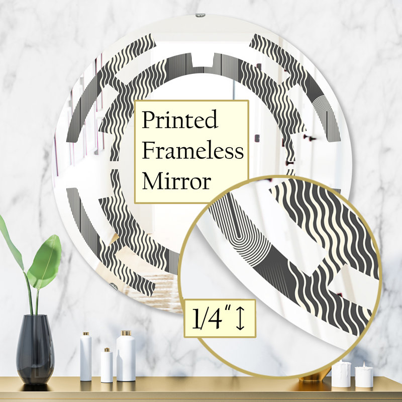 Miroir mural Space Mimimal and Design II, 31,5 po x 31,5 po