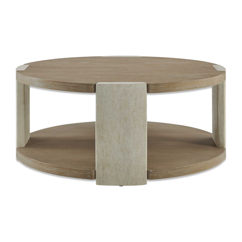 Uttermost Maulet Round Oak Coffee Table