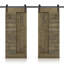 Porte de grange en bois à panneaux avec trousse de quincaillerie d'installation-84945891-84945899