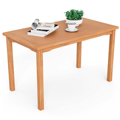 Keonda 27.5" Indonesia Teak Wood Dining Table