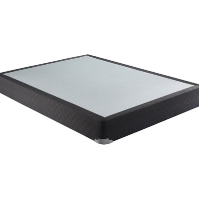 Sommier simple simple, hauteur 9 po, largeur 74, longueur 37, tissu gris, support stable pour la chambre à coucher de couleur confortable, favorise la circulation de l'air et une utilisation confortable