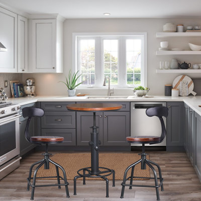 Duce 2 - Person Solid Wood Top Four Leg Dining Set