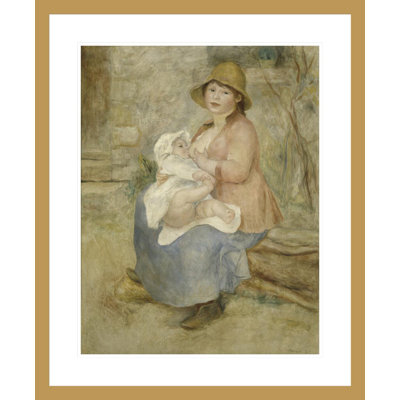 Maternité par Pierre-Auguste Renoir, impression giclée encadrée