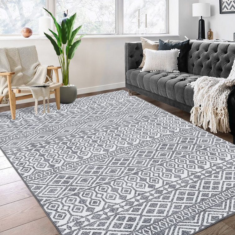 Ketherine Washable Geometric Indoor Rug