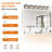 Farmhouse Bathroom Vanity Light,Rustic Wall Sconce With Wood Finish And Bubble Glass Shades-1984220579