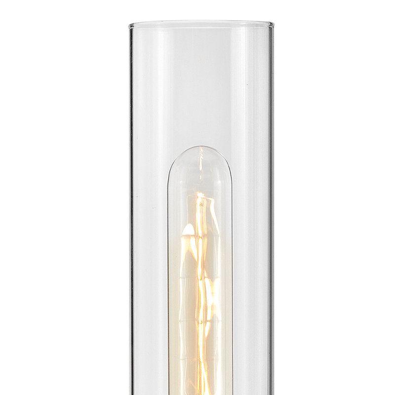 Ellison 1-Light Bath Vanity Light Wall Sconce with Faceted Cuff, Black/Heritage Brass