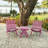 Grandcourt Fully Assembled All-Weather Outdoor Folding Patio Chair and Table 3 Piece Set-1856193866