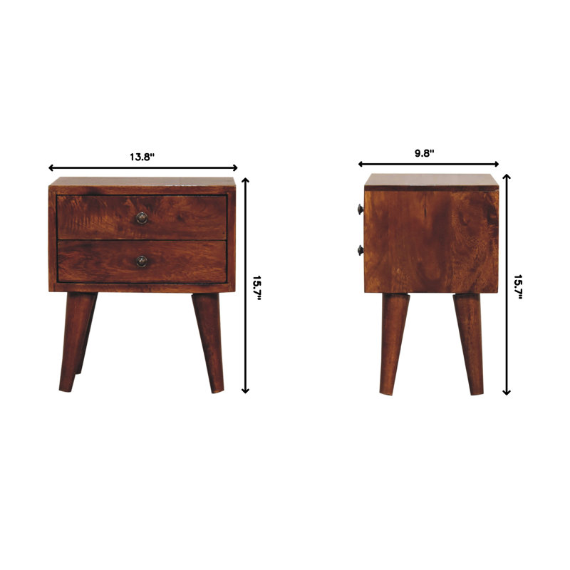 Table de chevet Hotwells, Brun