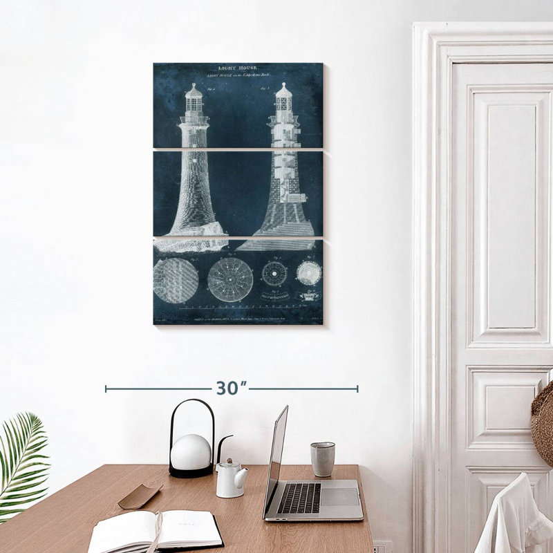 Laelle Lighthouse Blueprint, 32" H x 20" W
