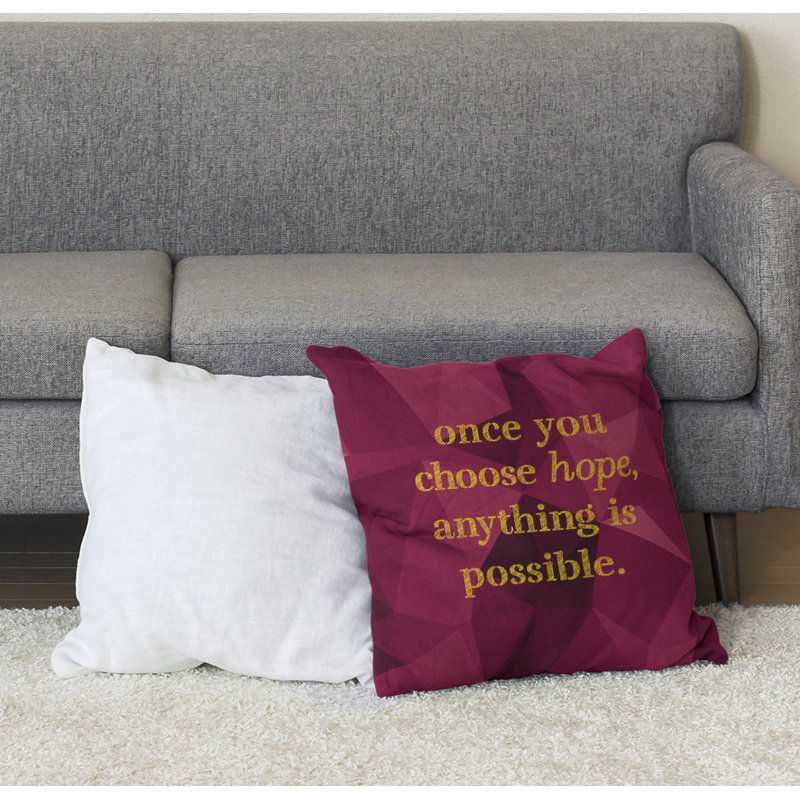 Coussin de sol pierres précieuses choisissez Hope, 40 po x 40 po, Spinelle / or