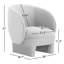 Fauteuil en velours l 28 po Crystina-1290305654