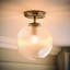 Springlake Glass Semi Flush Mount-1350216182
