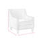 Fauteuil en polyester l 30 po Genoa-2116648759