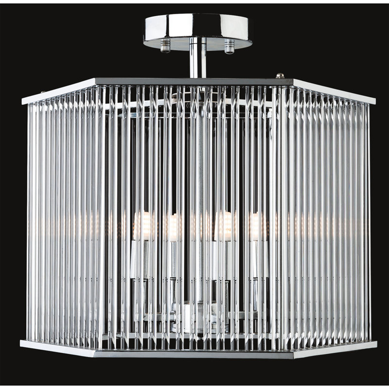 Rialto Glass Semi Flush Mount