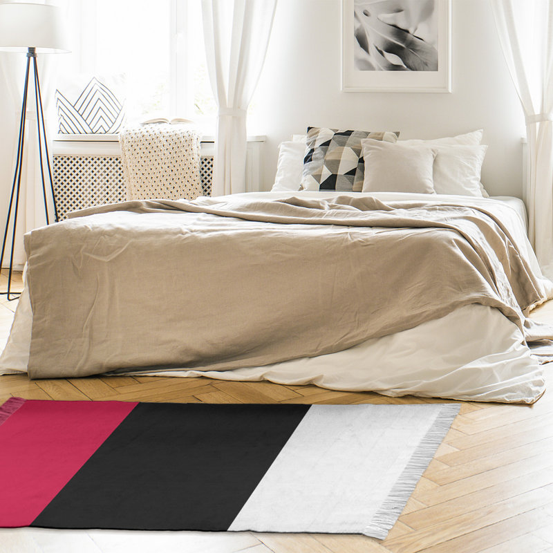 Tapis rouge/noir