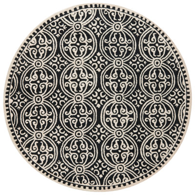 Tapis géométrique en laine touffeté à la main Cambridge
