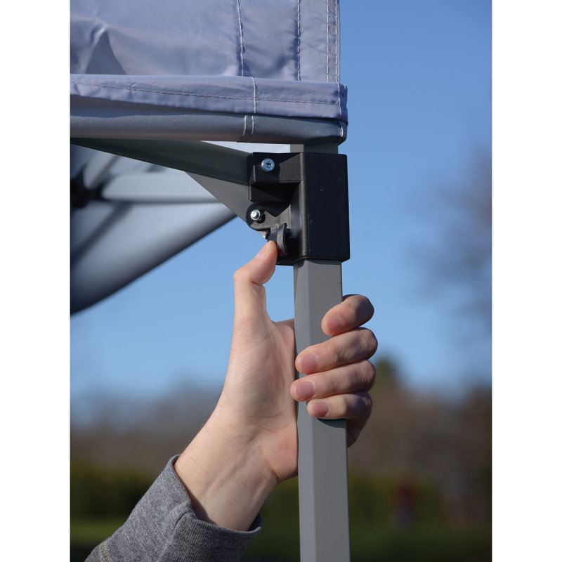 Navy Blue 10 ft x 10 ft Steel Pop-Up Canopy Tent