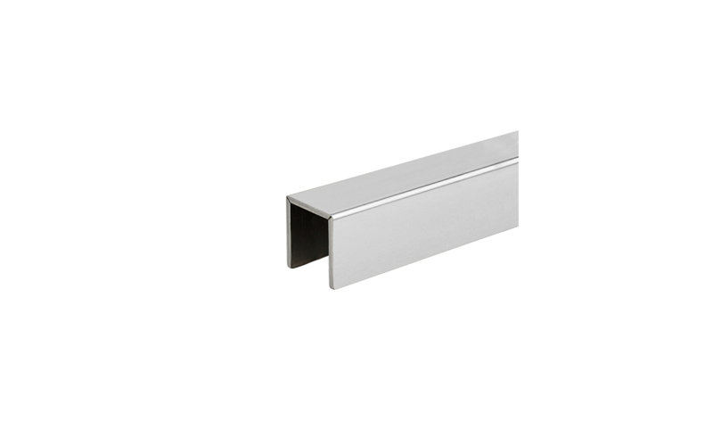FHC CRVG7SKPS - Ensemble de rails de recouvrement en V de 1-1 / 4 po x 1-5 / 16 po - Acier inoxydable poli