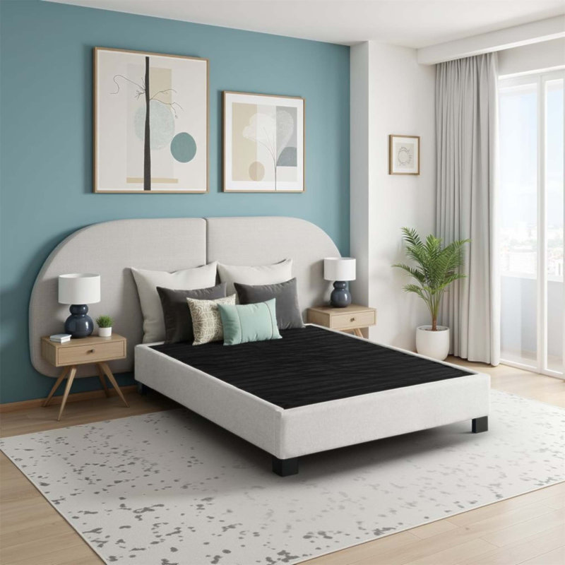 Base de lit tapissier moderne Contempo, robuste et polyvalente pour tout décor de chambre à coucher, King