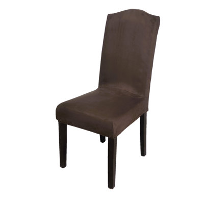 Housse extensible en microsuède pour chaise de salle à manger