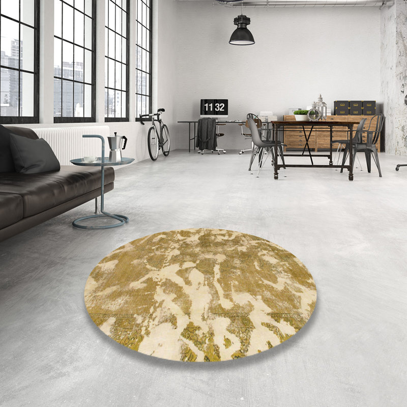 Tapis multicolore à motif abstrait Stonyford, Rond 3 pi