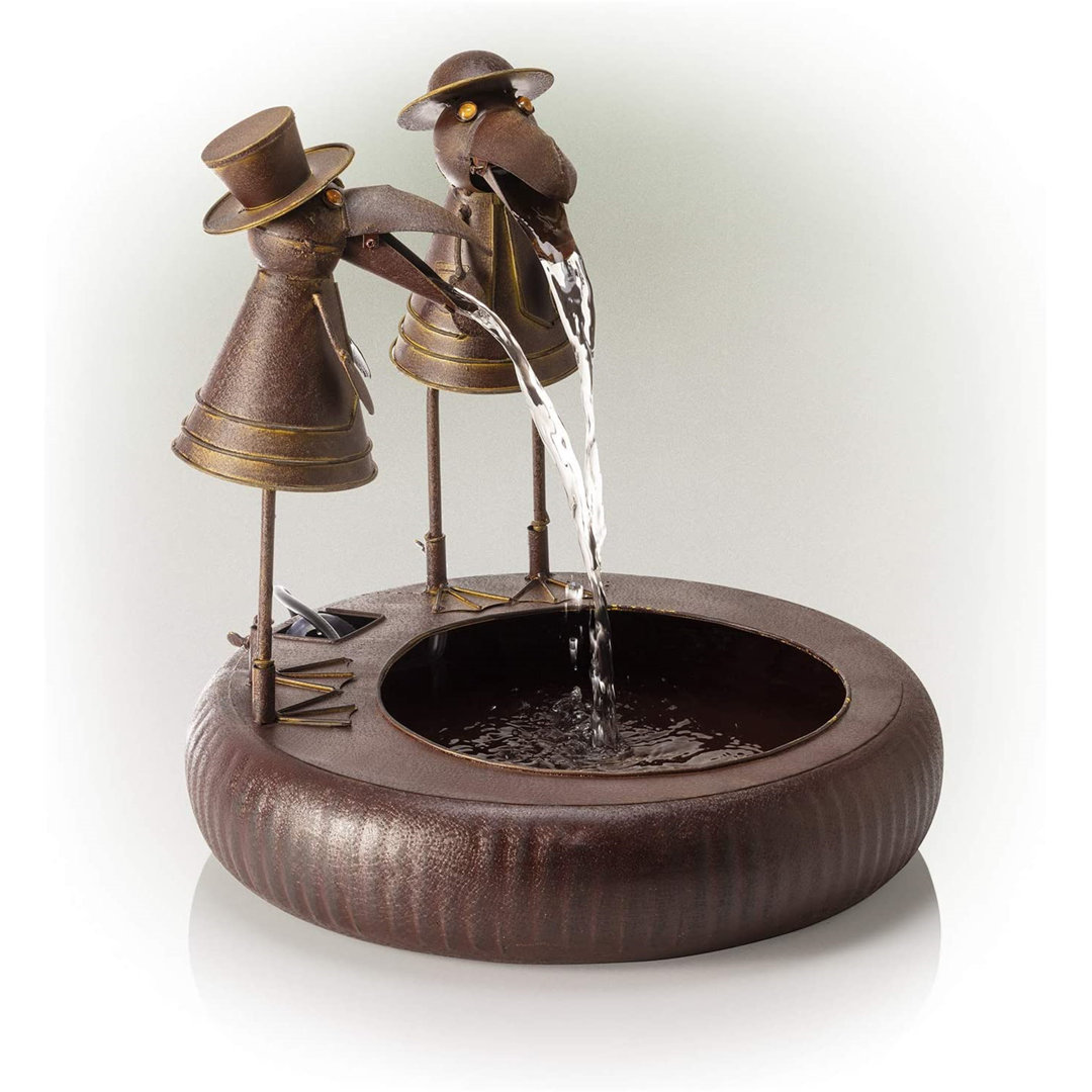 Happy Larry Brunnen Kahl aus Metall