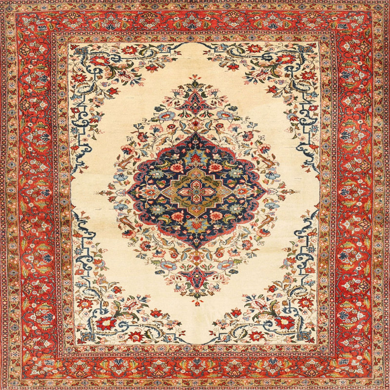 Changir Oriental Indoor Rug, Square 3'