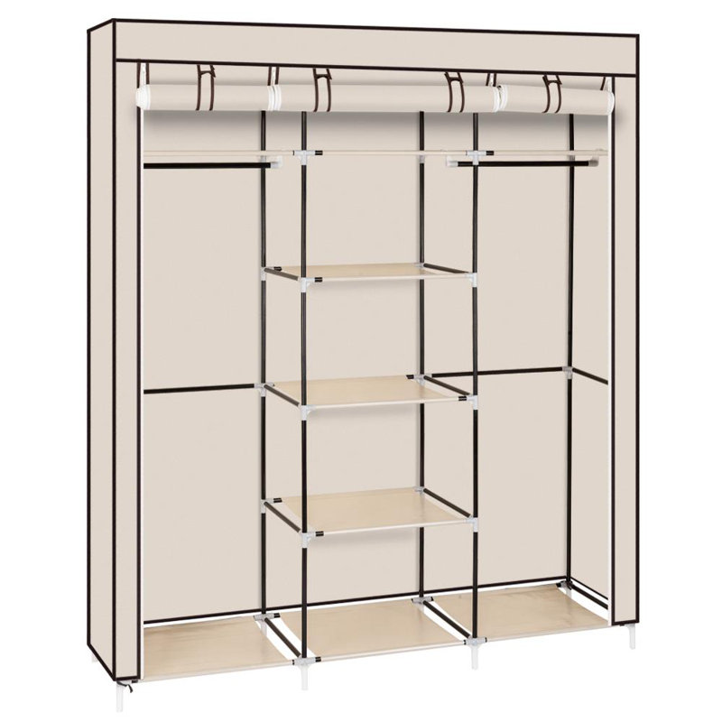 150cm Portable Wardrobe, Beige