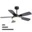 42 Inch Ceiling Fan With 22W Led Light And Remote Control Mdf Blades Reversible Dc Motor-368150942