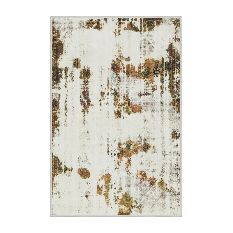 Abstract Indoor Rug, Rectangle 3' x 5'