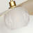 23.62" Modern Gold Pendant Light with Curved Aluminum and 3D Textured ABS Shades