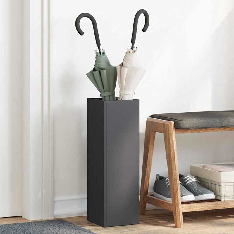 Metro Lane Steel Storage Tub & Tote, Black