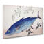 Blue Fish by Utagawa Hiroshige - Wrapped Canvas Painting-55371392