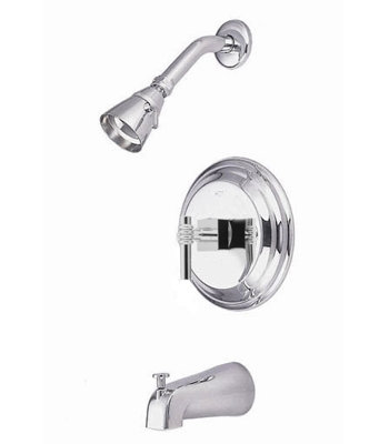 Volume Control Tub and Shower Faucet with Fortress Lever Handles
