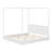 LED Canopy Bed, Canopy Platform Bed With Support Slats