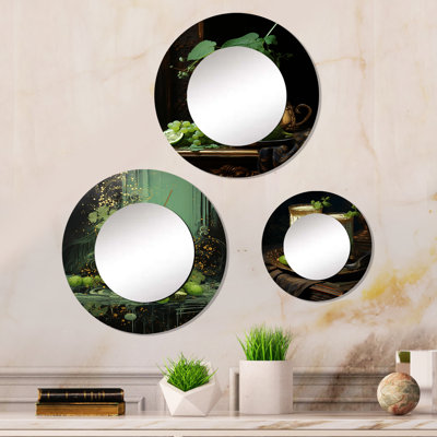 Glasby Metal Round Mirror