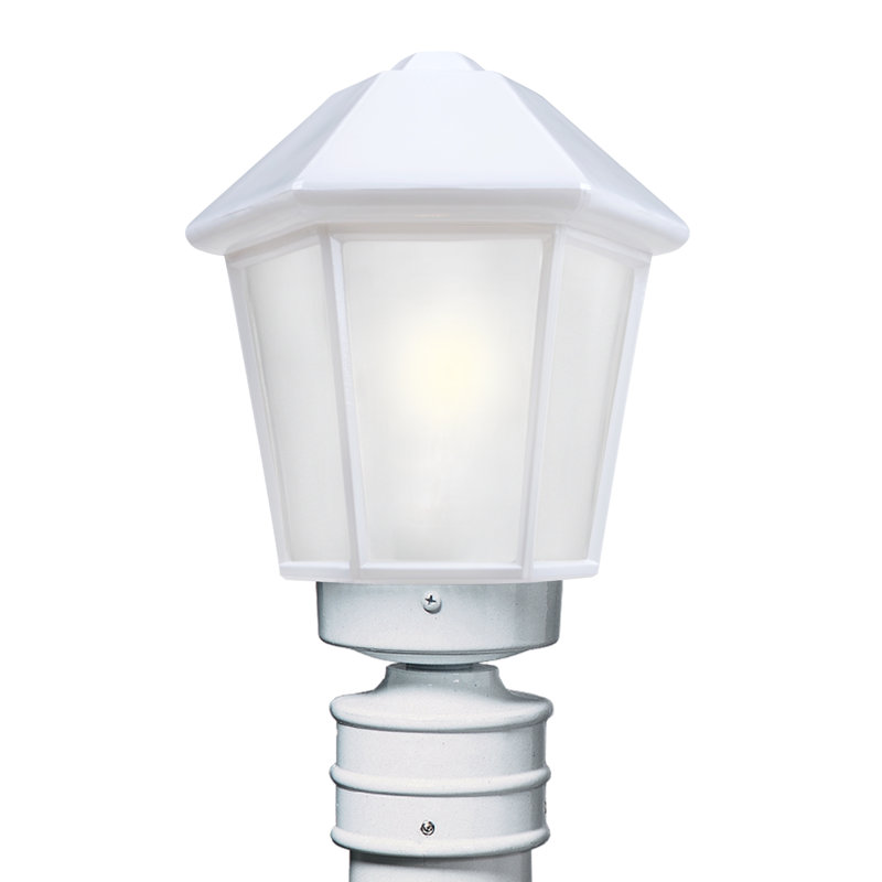 Donnie Frosted Lantern Head, White