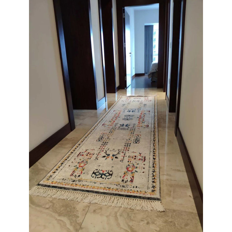 Tapis Masanao avec envers antidérapant, Tapis de couloir 2 pi 7 po x 9 pi 10 po