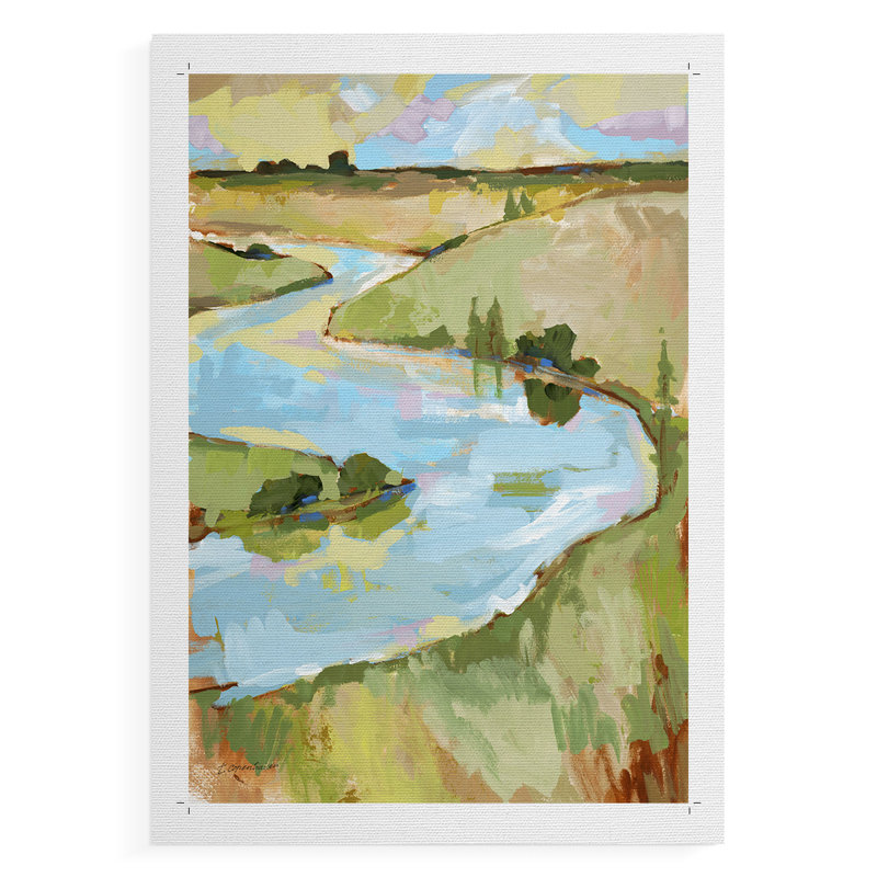 Upriver I - Impression sur toile seulement - non encadrée, H 48 po x l 32 po