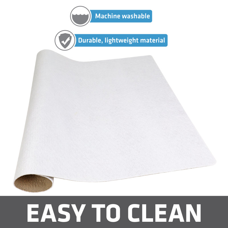 White Low-Profile Super Absorbent Dish Drying Mat 19" x 24"