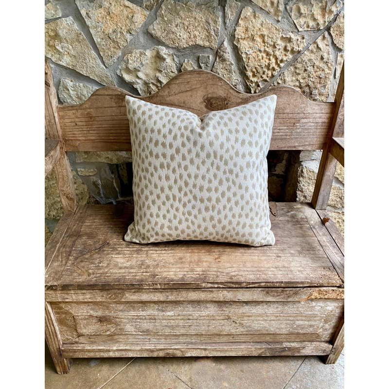 Pebble Beach Square Pillow Cover & Insert, Natural