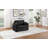 Twin Size Sofa Bed 47.2" Sleeper Sofa Loveseat Sofa with a Foldable Mattress, a Foldable Side Table, a Side Storage Pocket and Two USB Ports for Living Room, Grey-1536207316