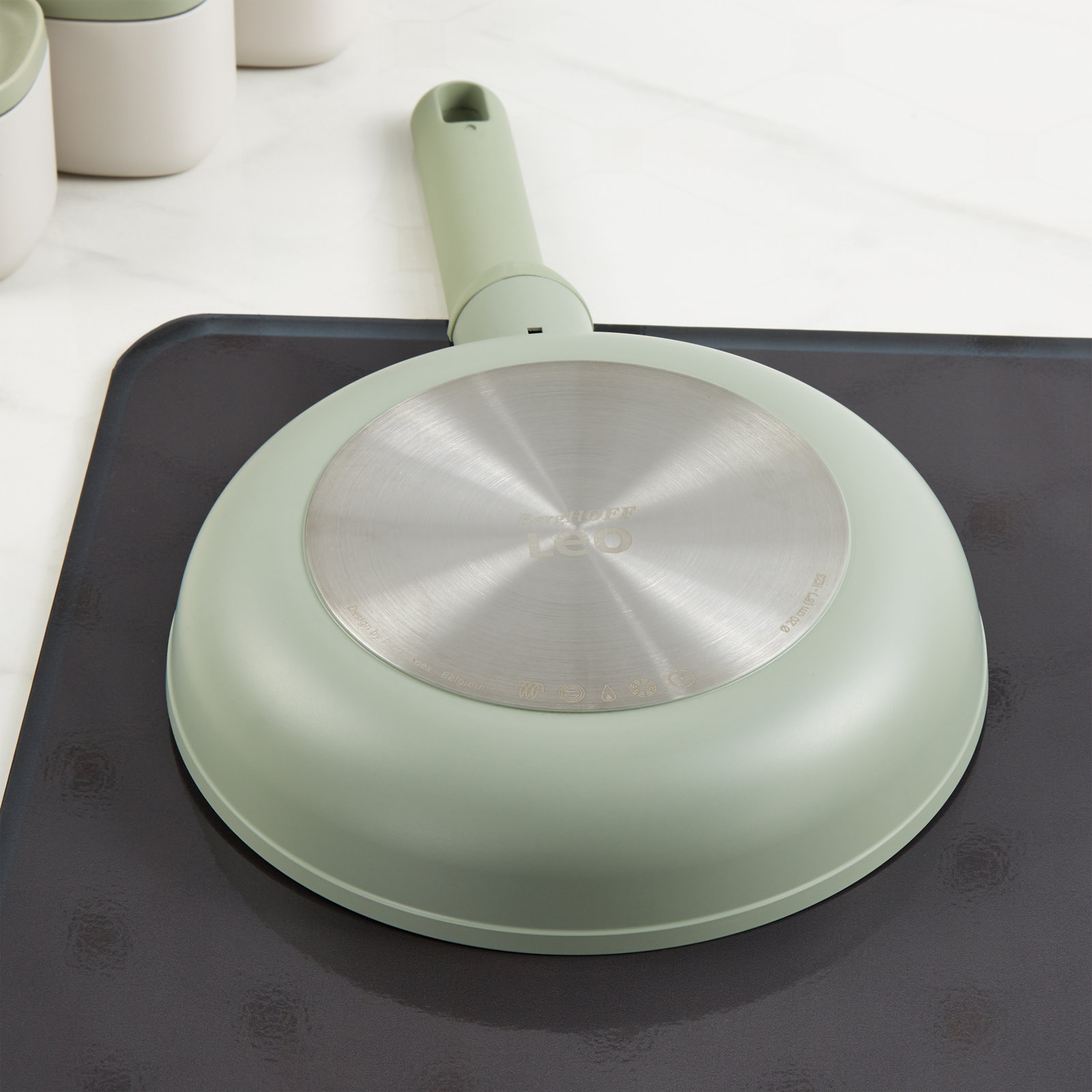 BergHOFF Non-Stick Ceramic Frying Pan, 8", Green