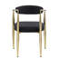 Ensemble de 2 chaises de salle à manger Woker, chaises de salle à manger de style moderne Mid-Century, chaises de salle à manger Sherpa