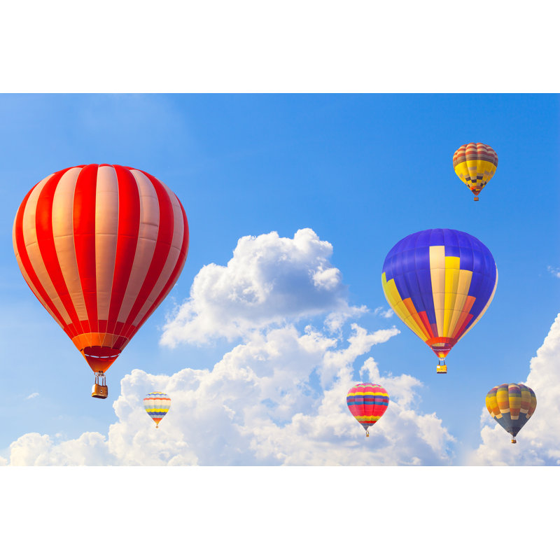 Hot Air Balloon by Captainweeraphan - Wrapped Canvas Print, 61cm H x 91cm W