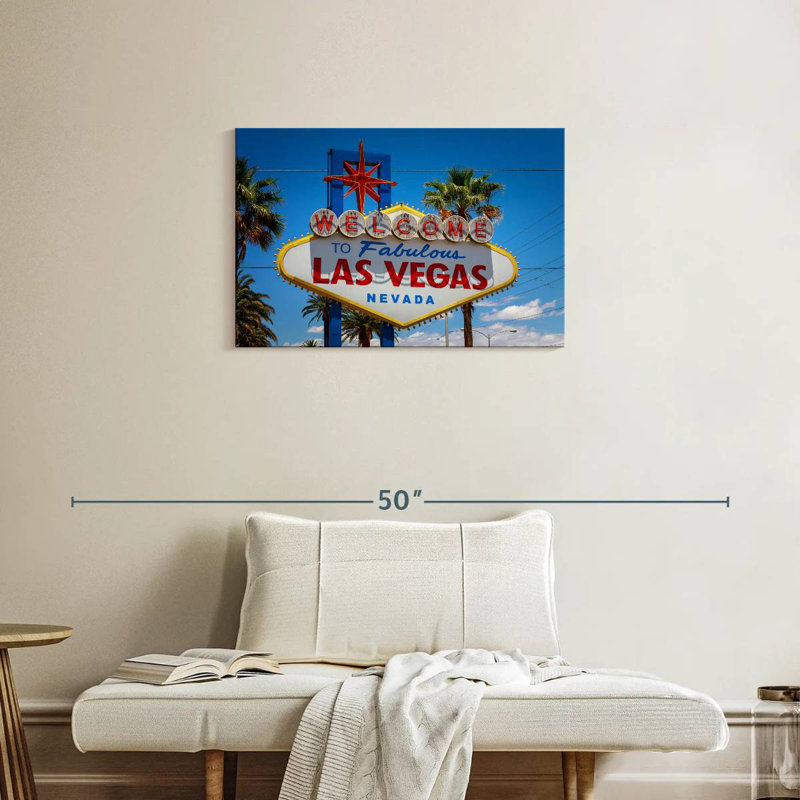 Enseigne Nicci Famous Las Vegas, H 20 po x l 30 po