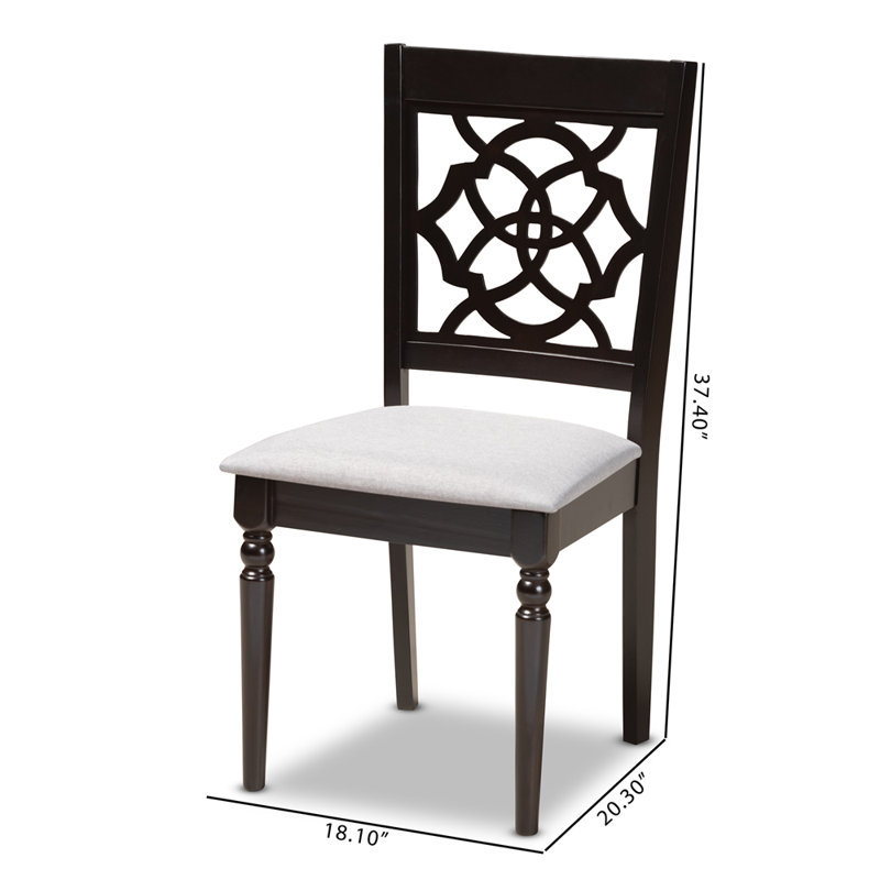 17.9'' H Upholstered Side Chair, Gray