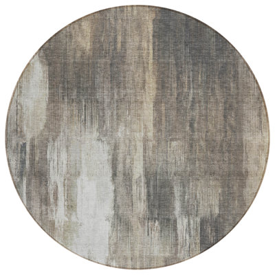 Washable Abstract Indoor / Outdoor Rug