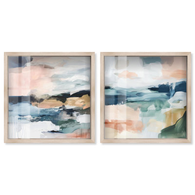 Ensemble d'art mural abstrait abstrait Tranquil Abstract