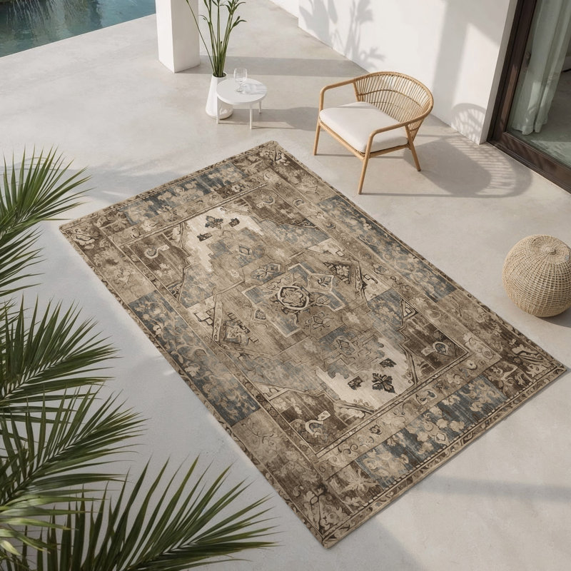 Tapis intérieur et extérieur Regal Splendor, Rectangulaire 3 pi x 5 pi
